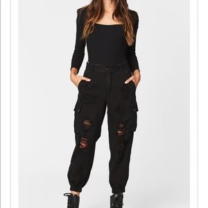 Brand new black baggy cargo pants from LF stores